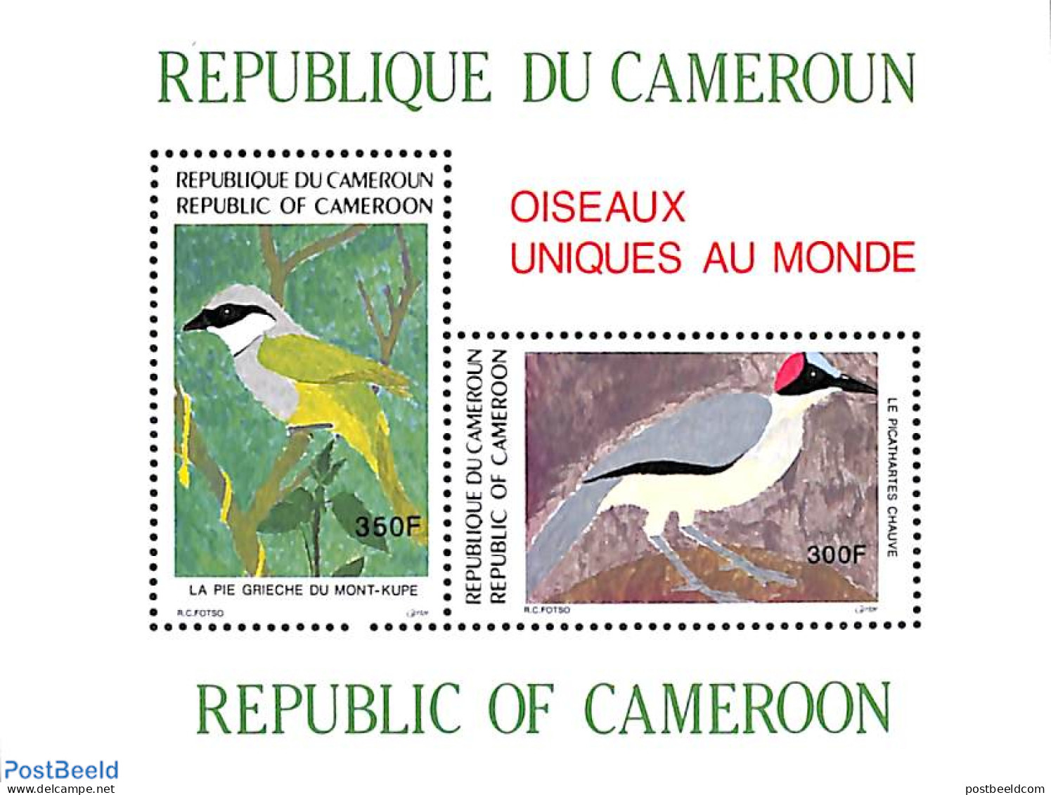Cameroon 1991 Birds S/s, Mint NH, Nature - Birds - Cameroon (1960-...)