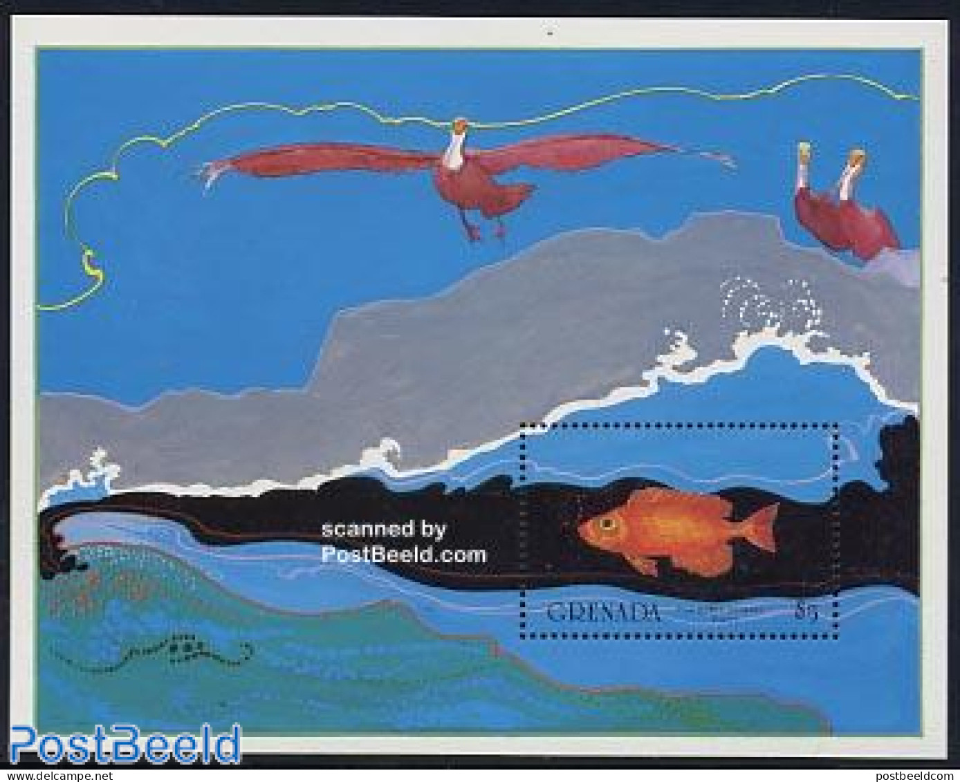 Grenada 1985 Marine Life S/s, Mint NH, Nature - Fish - Fische