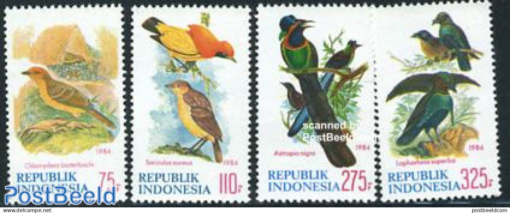 Indonesia 1984 Birds 4v, Mint NH, Nature - Birds - Indonesië