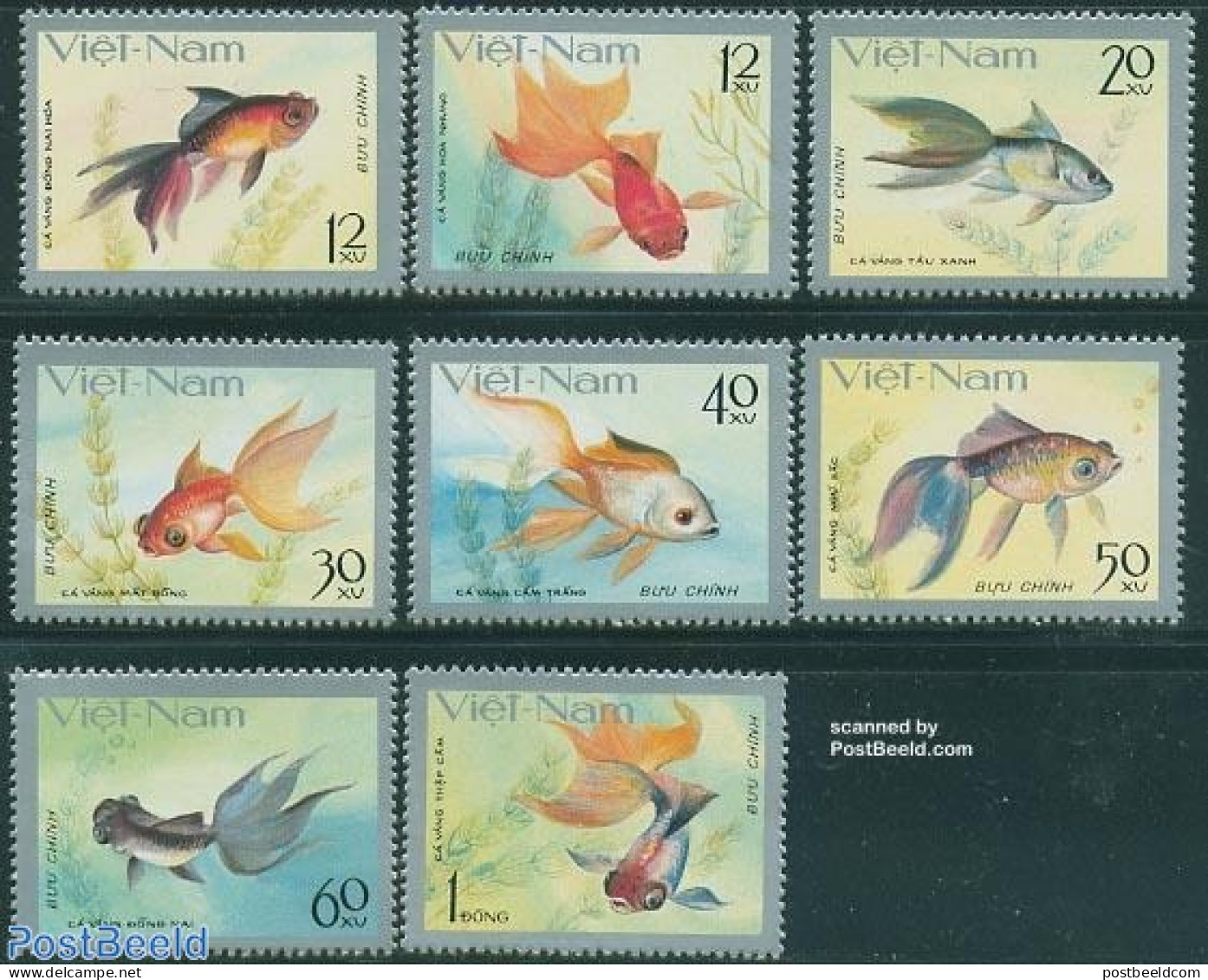 Vietnam 1977 Fish 8v, Mint NH, Nature - Fish - Fische