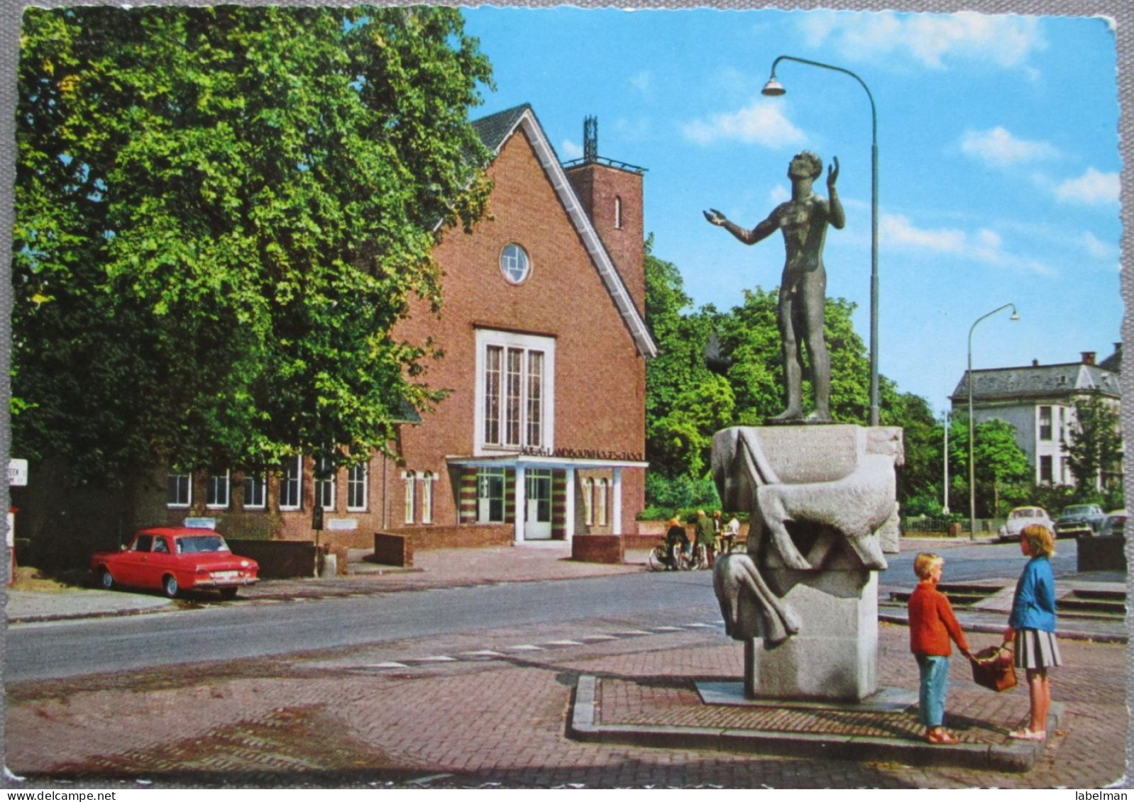 HOLLAND NETHERLAND GELDERLAND WAGENINGEN MAIN SQUARE KARTE POSTCARD CARTOLINA ANSICHTSKARTE CARTE POSTALE POSTKARTE CARD - Wageningen