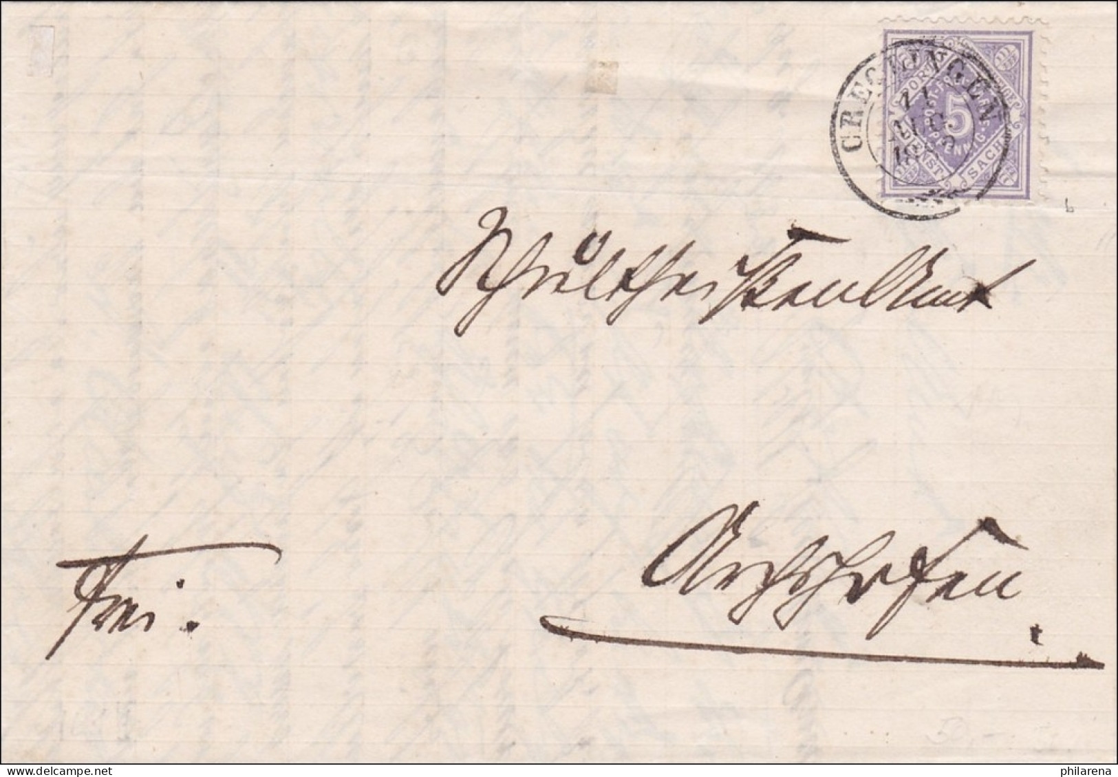 Württemberg:  Brief  Von CREGLINGEN 1882 - Storia Postale