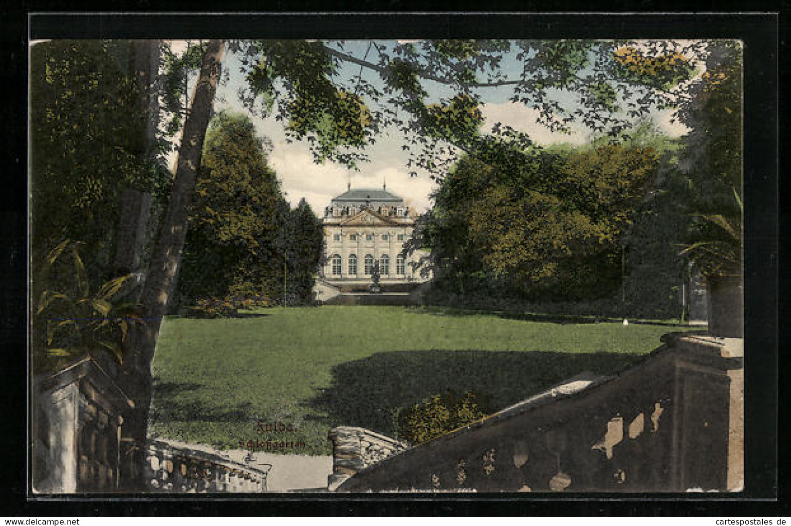 AK Fulda, Blick Auf Den Schlossgarten  - Fulda