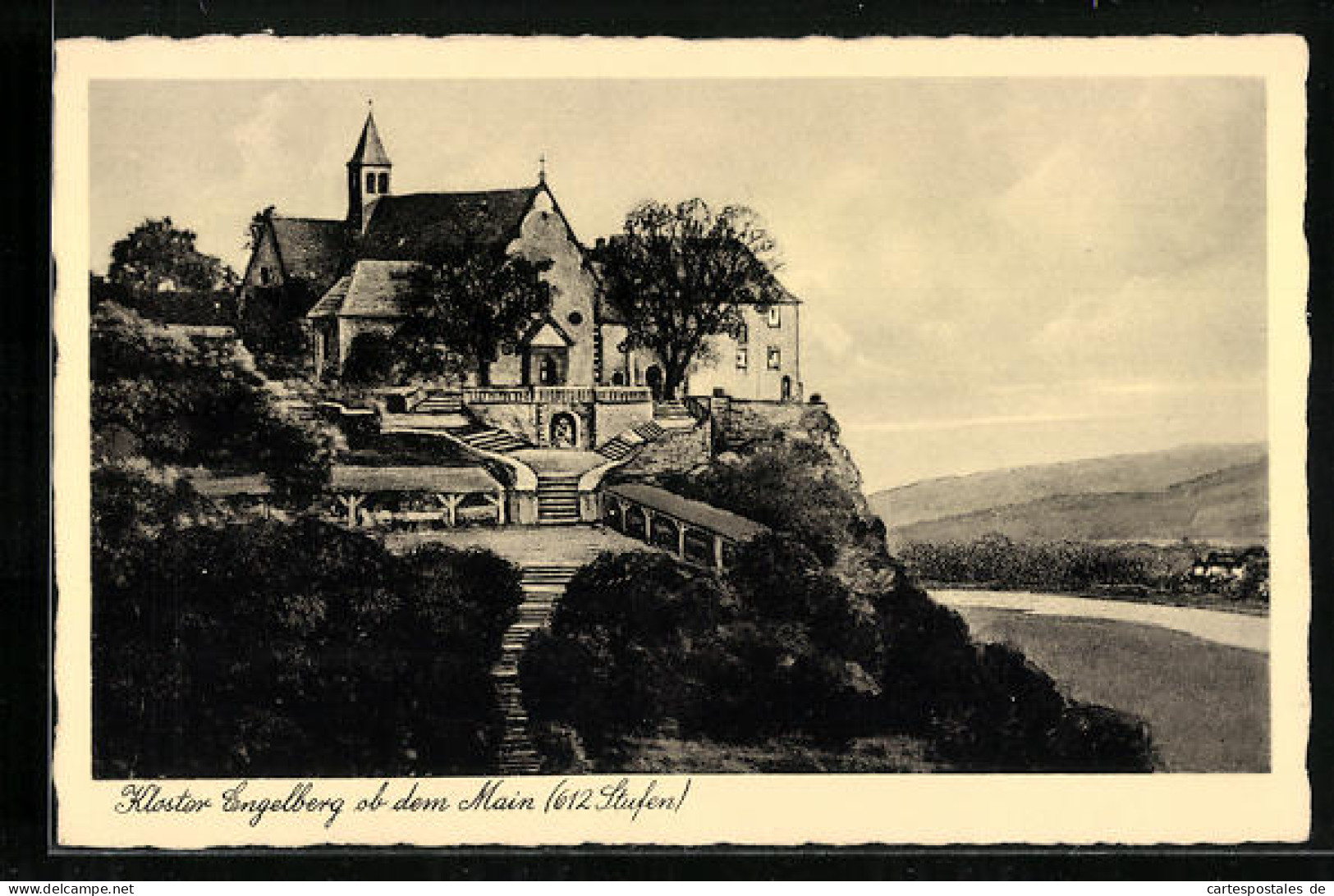 AK Grossheubach, Kloster Auf Dem Engelberg  - Otros & Sin Clasificación