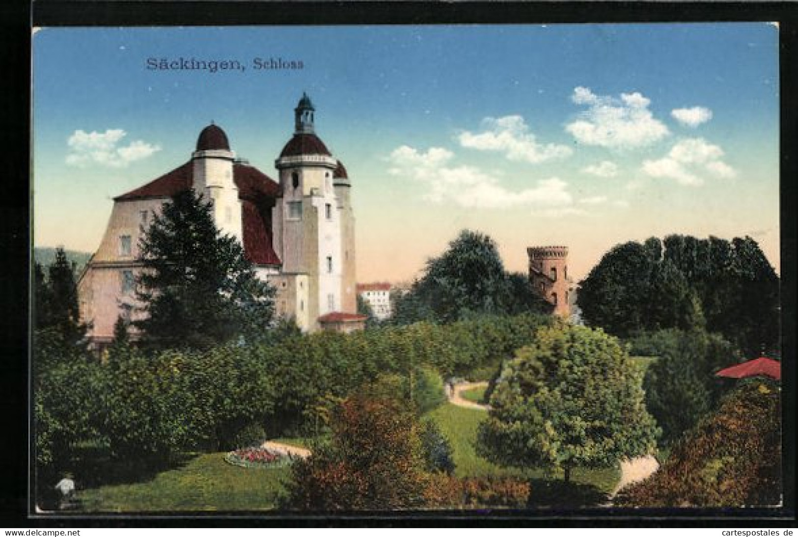 AK Säckingen, Schloss Mit Schlosspark  - Bad Saeckingen