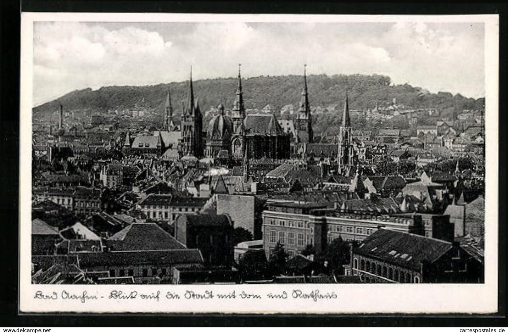 AK Bad Aachen, Blick Auf Die Stadt Mit Dom Und Rathaus  - Aachen