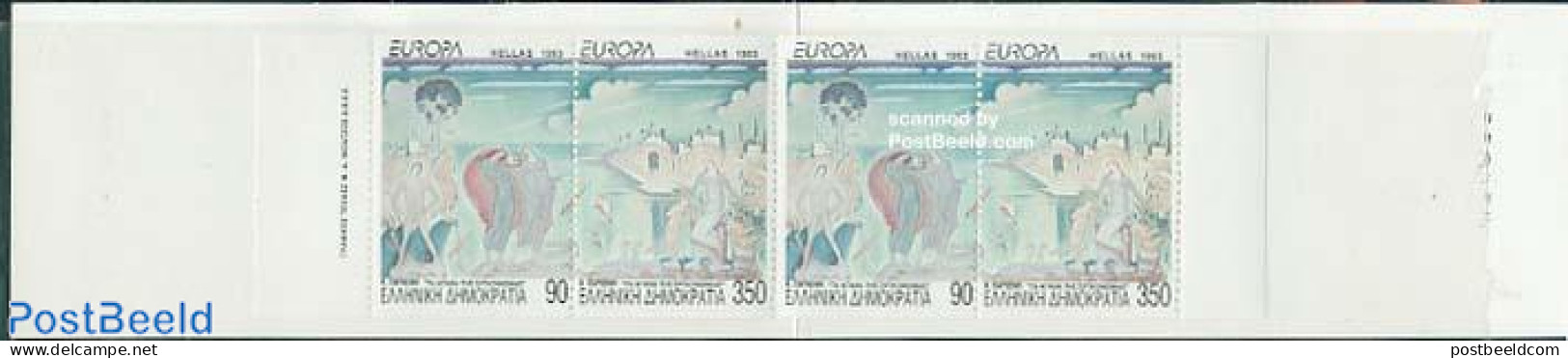 Greece 1993 Europa Booklet, Mint NH, History - Europa (cept) - Stamp Booklets - Art - Modern Art (1850-present) - Nuovi