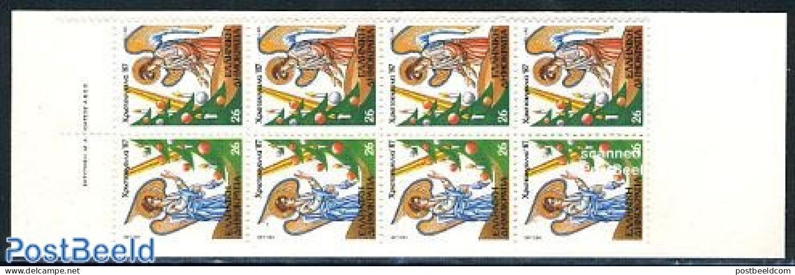 Greece 1987 Christmas Booklet, Mint NH, Religion - Christmas - Stamp Booklets - Nuovi