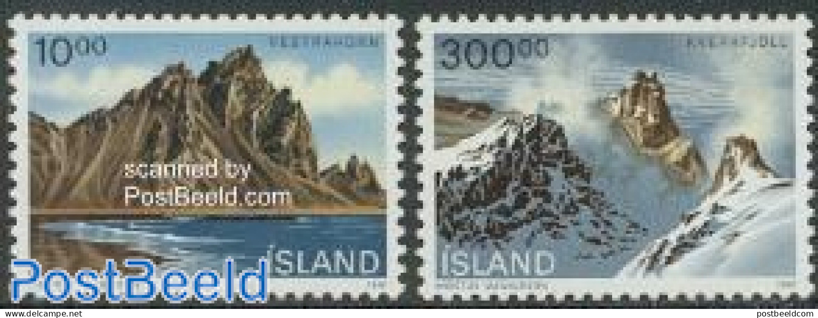 Iceland 1991 Landscapes 2v, Mint NH - Nuevos