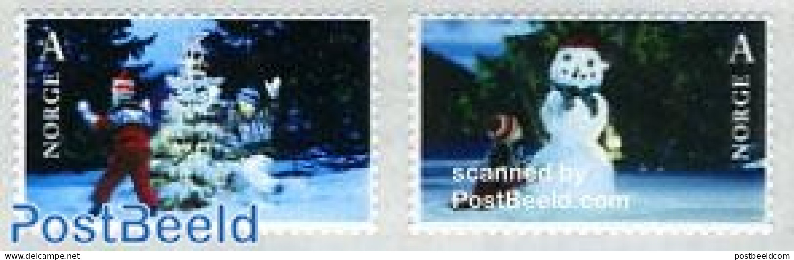 Norway 2006 Christmas 2v S-a (from Booklets), Mint NH, Religion - Christmas - Nuovi