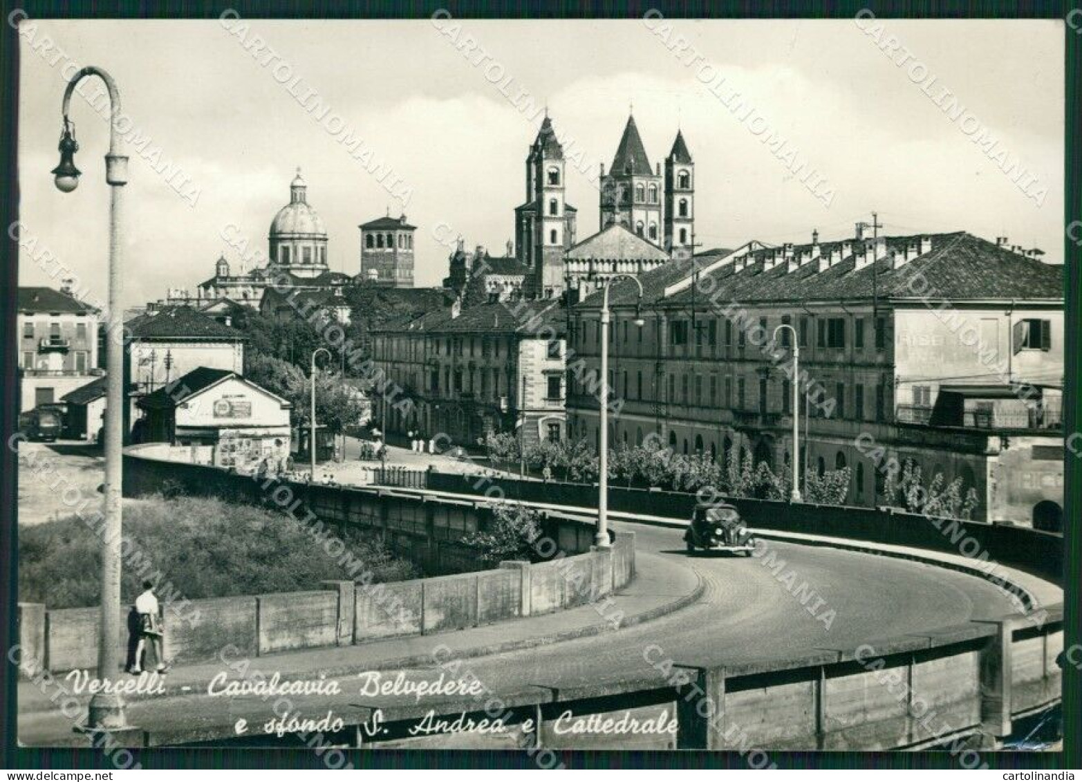 Vercelli Città PIEGHINA Foto FG Cartolina KB4021 - Vercelli