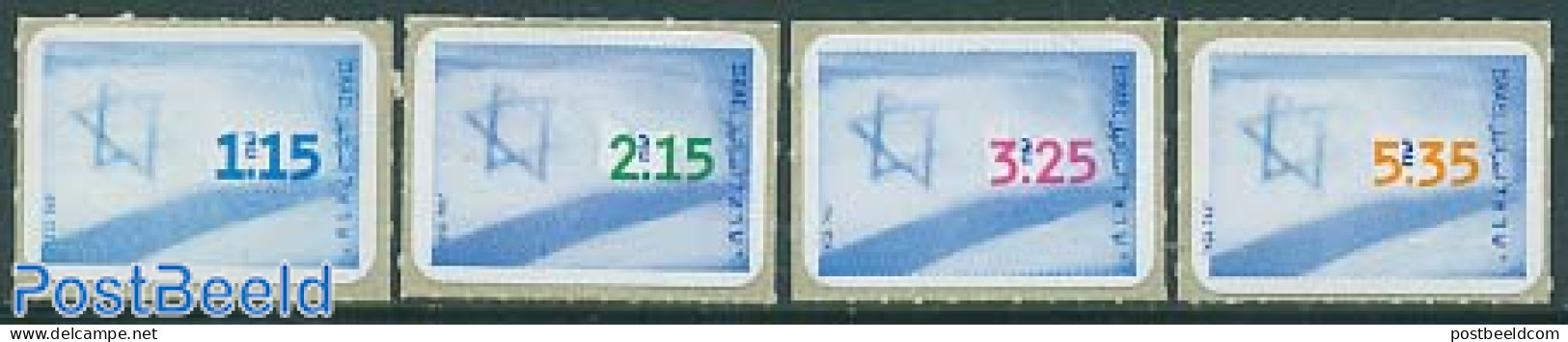 Israel 1998 Definitives 4v S-a, Mint NH, History - Flags - Nuovi (con Tab)