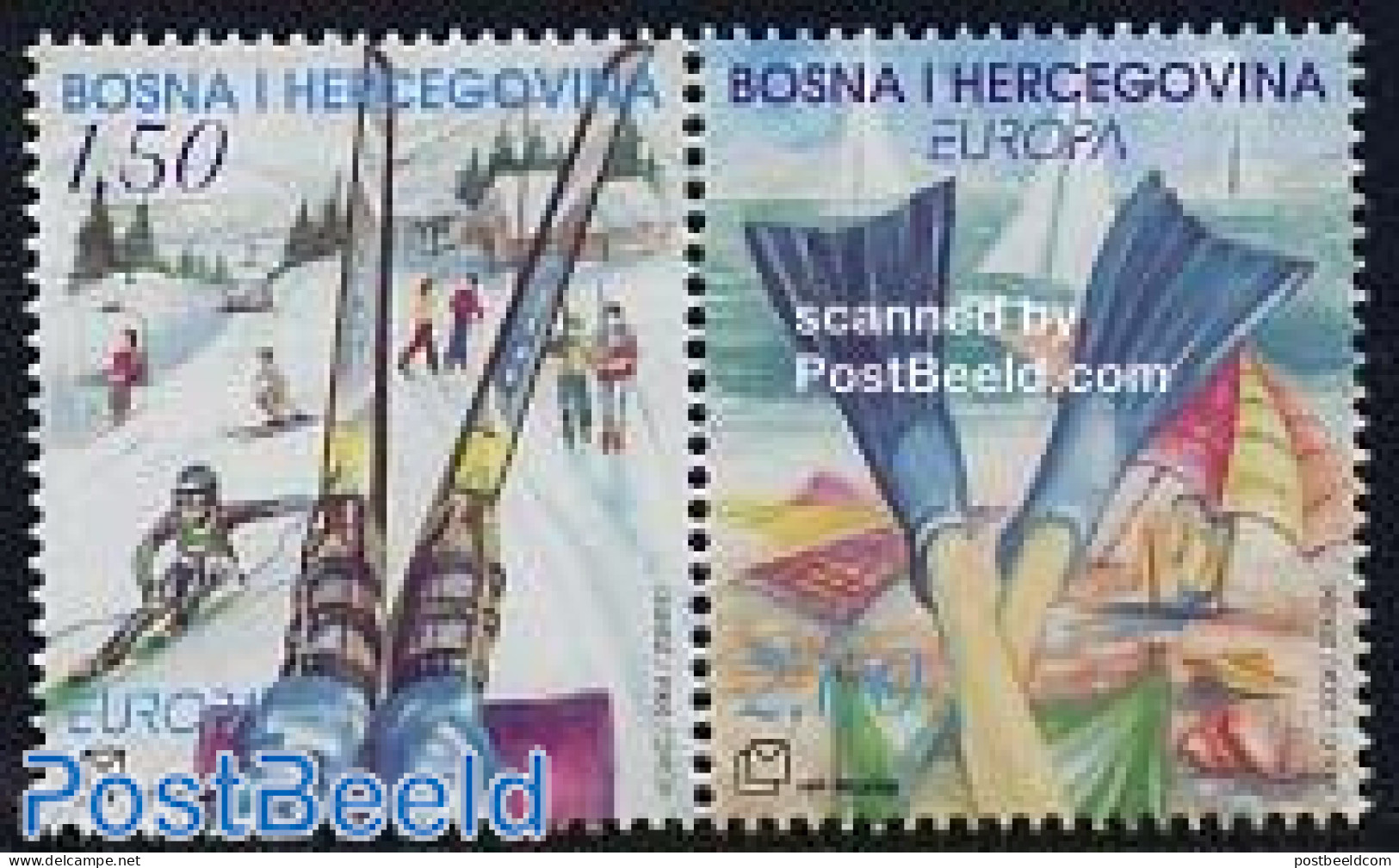 Bosnia Herzegovina - Croatic Adm. 2004 Europa, Holidays 2v [:], Mint NH, History - Sport - Transport - Various - Europ.. - Vela