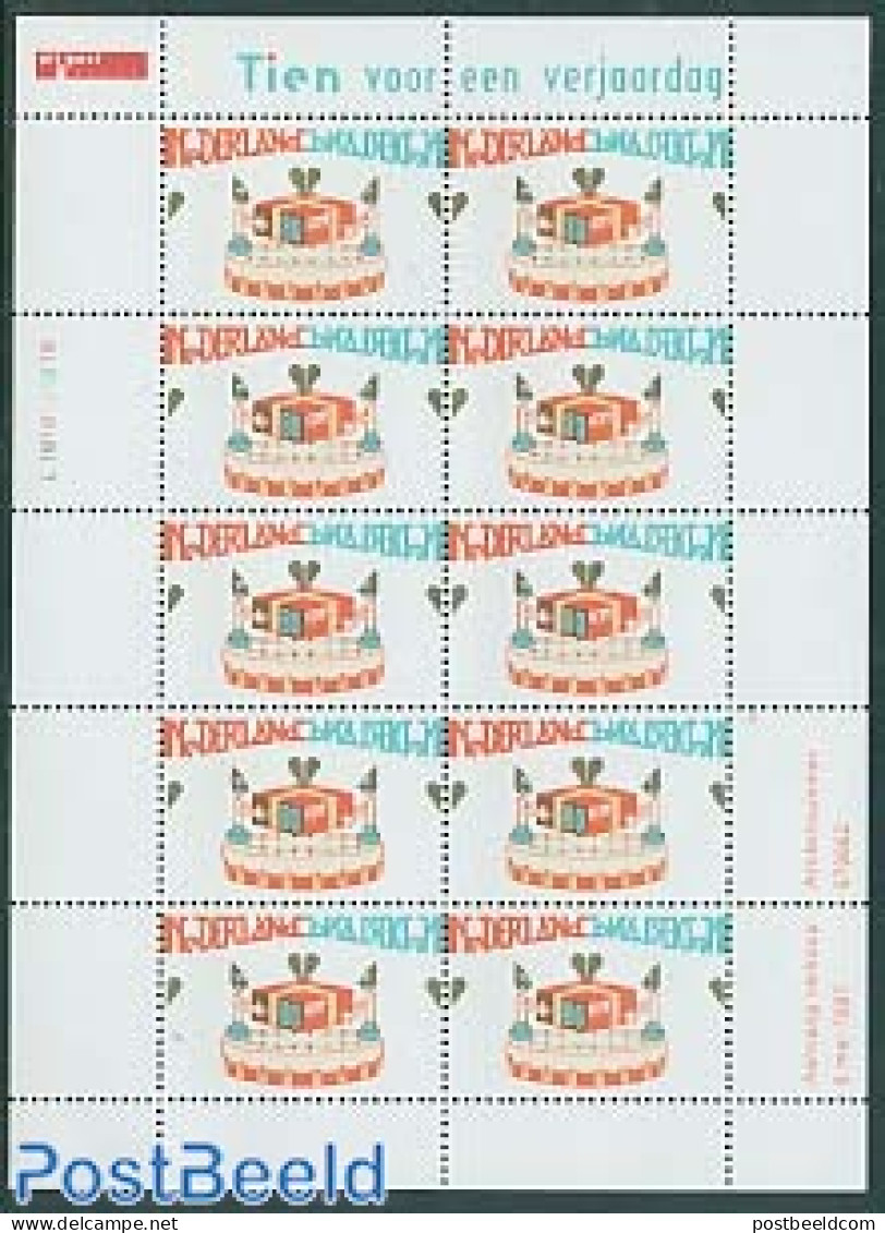 Netherlands 1997 Birthday, Tien Voor Een Verjaardag M/s, Mint NH, Health - Food & Drink - Unused Stamps