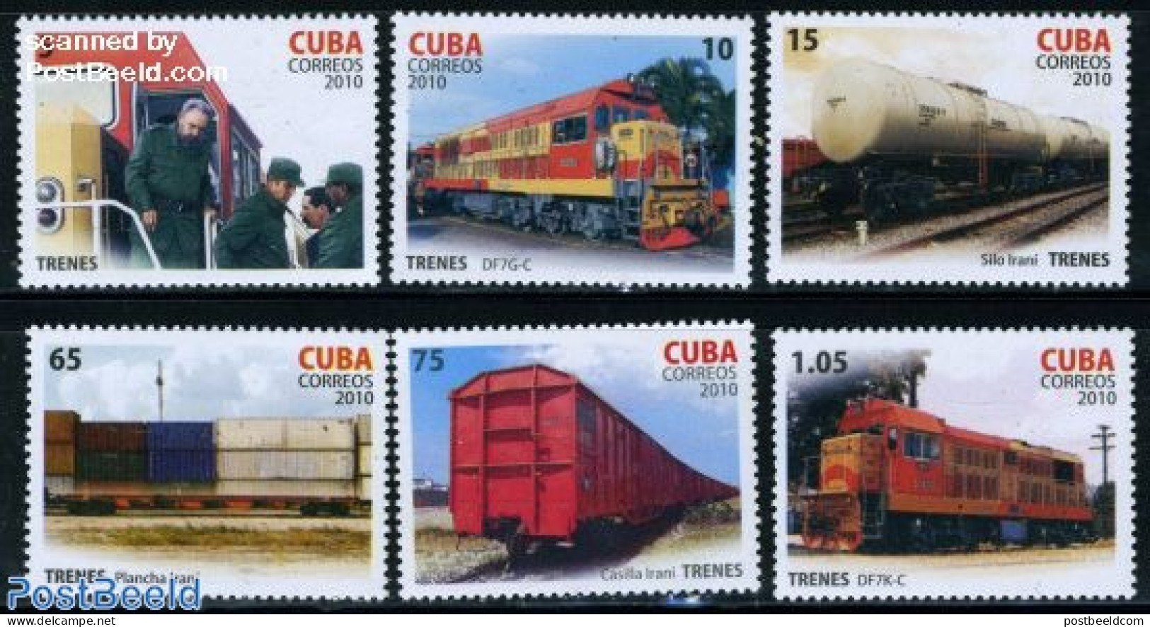 Cuba 2010 Railways 6v, Mint NH, Transport - Railways - Nuovi