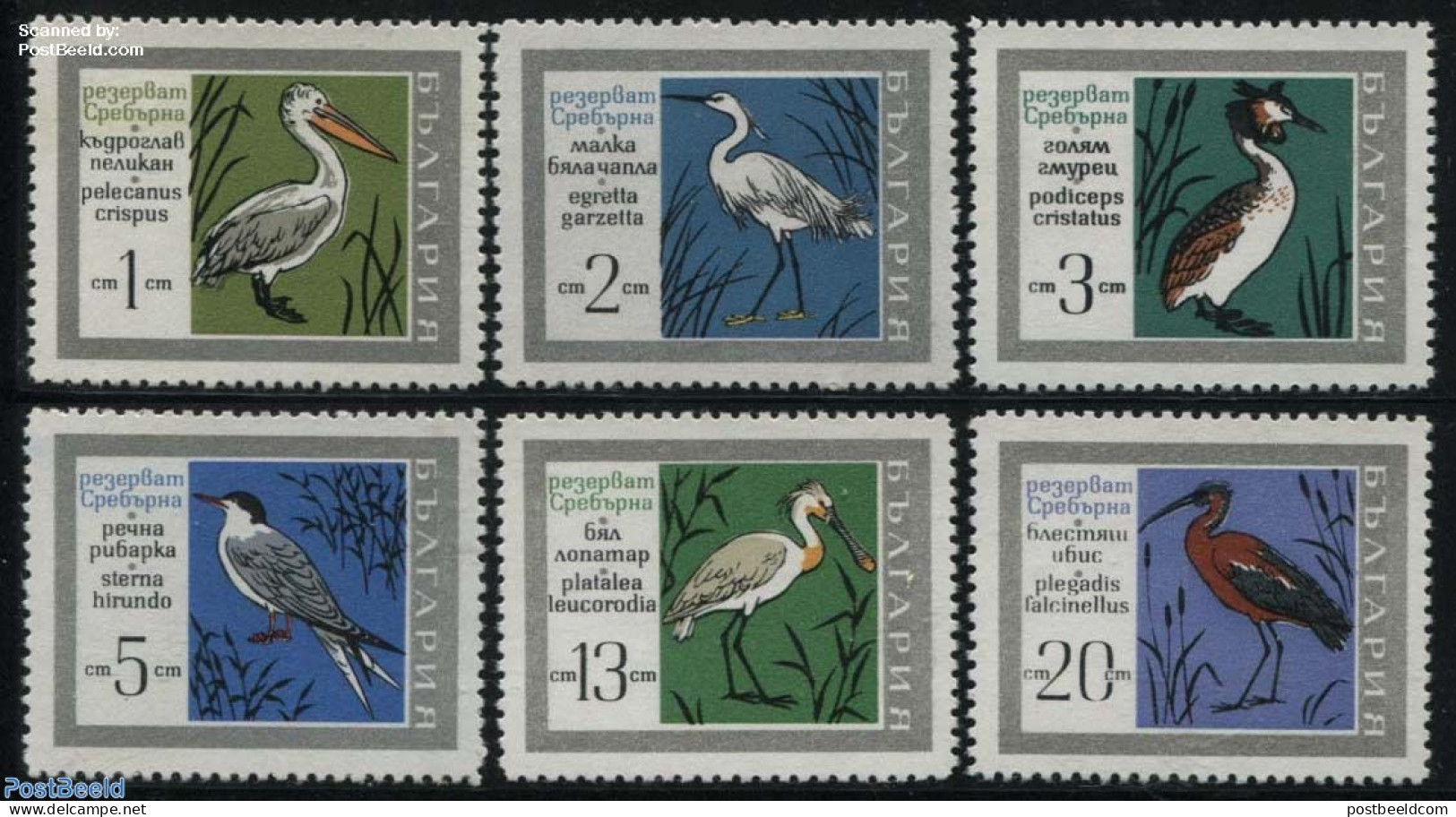 Bulgaria 1968 Sreburna Park, Birds 6v, Mint NH, Nature - Birds - National Parks - Nuevos