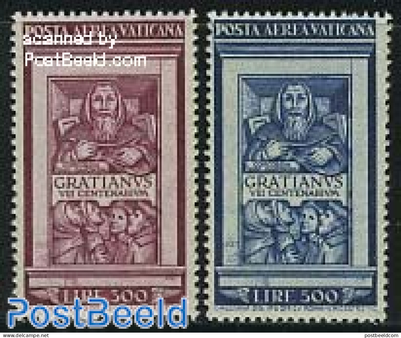 Vatican 1951 Decretum Gratiani 2v, Mint NH - Unused Stamps