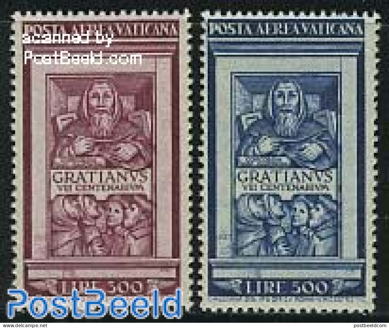 Vatican 1951 Decretum Gratiani 2v, Mint NH - Nuevos