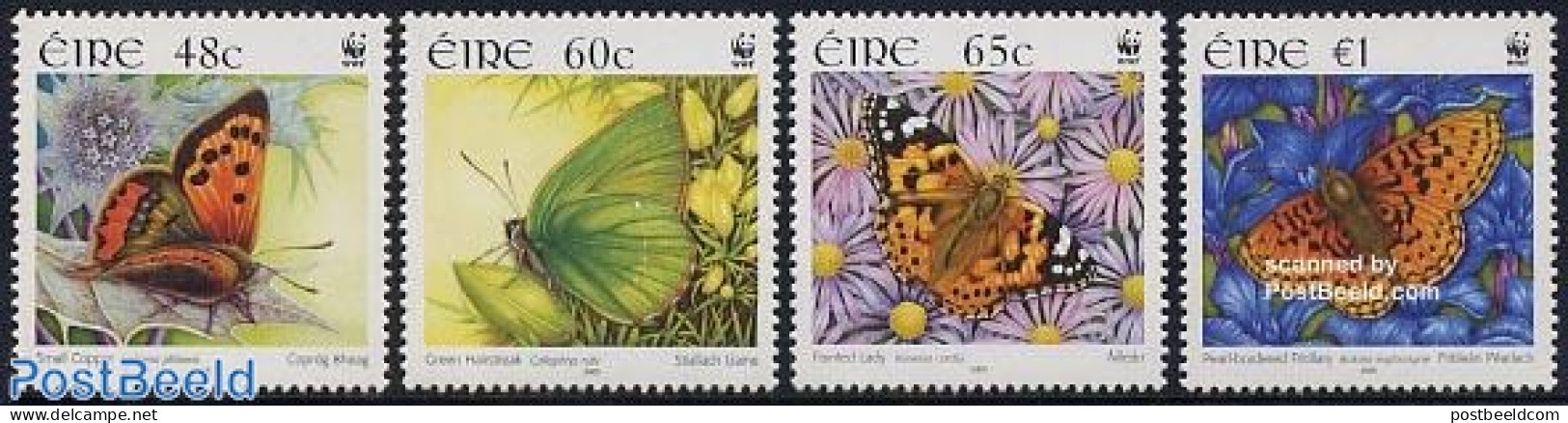 Ireland 2005 WWF, Butterflies 4v, Mint NH, Nature - Butterflies - World Wildlife Fund (WWF) - Unused Stamps