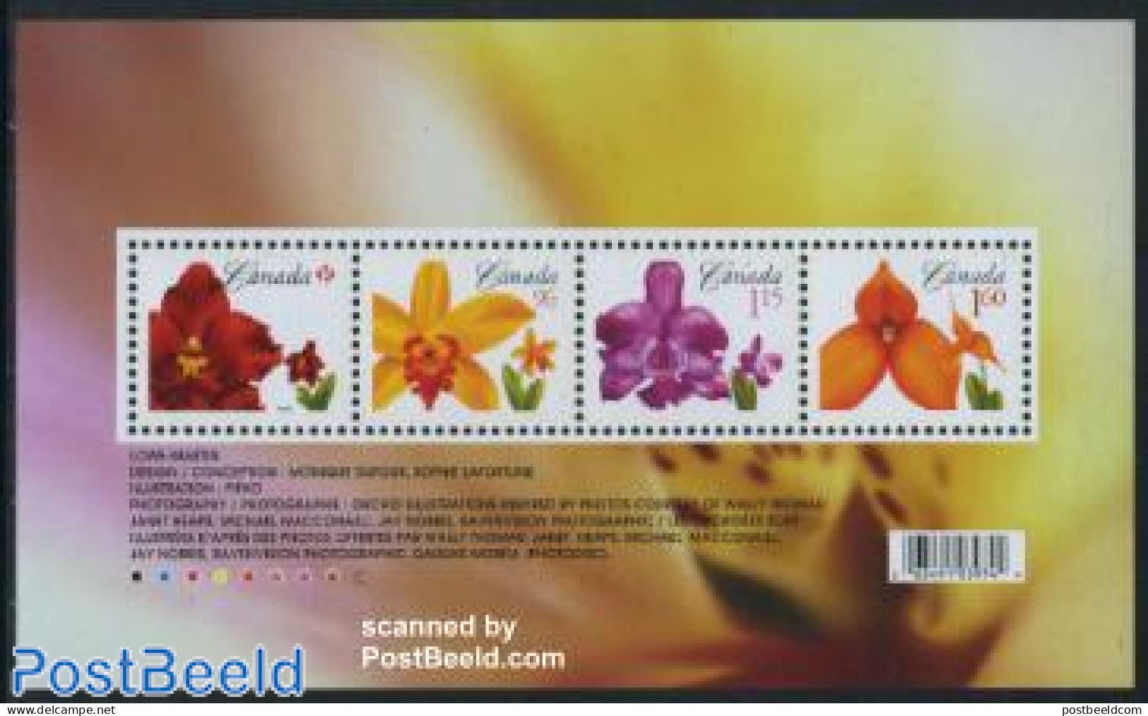 Canada 2007 Orchids S/s, Mint NH, Nature - Flowers & Plants - Orchids - Unused Stamps