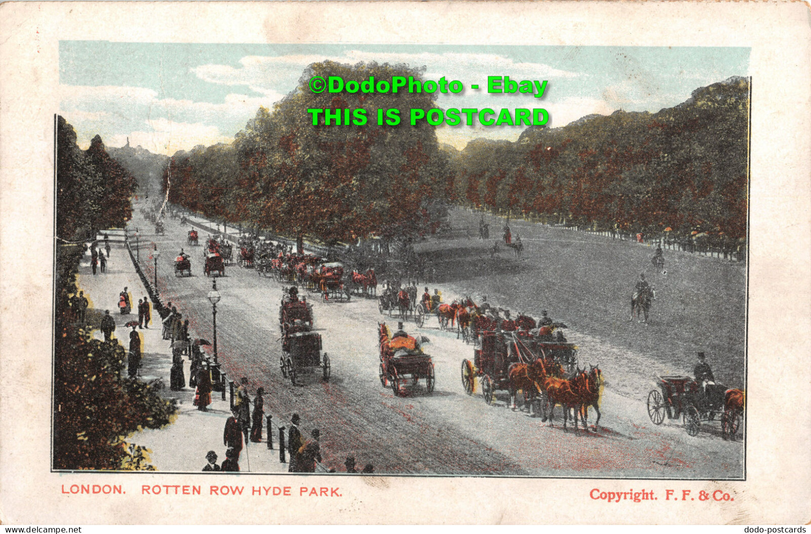 R433934 London. Rotten Row Hyde Park. F. F - Sonstige & Ohne Zuordnung