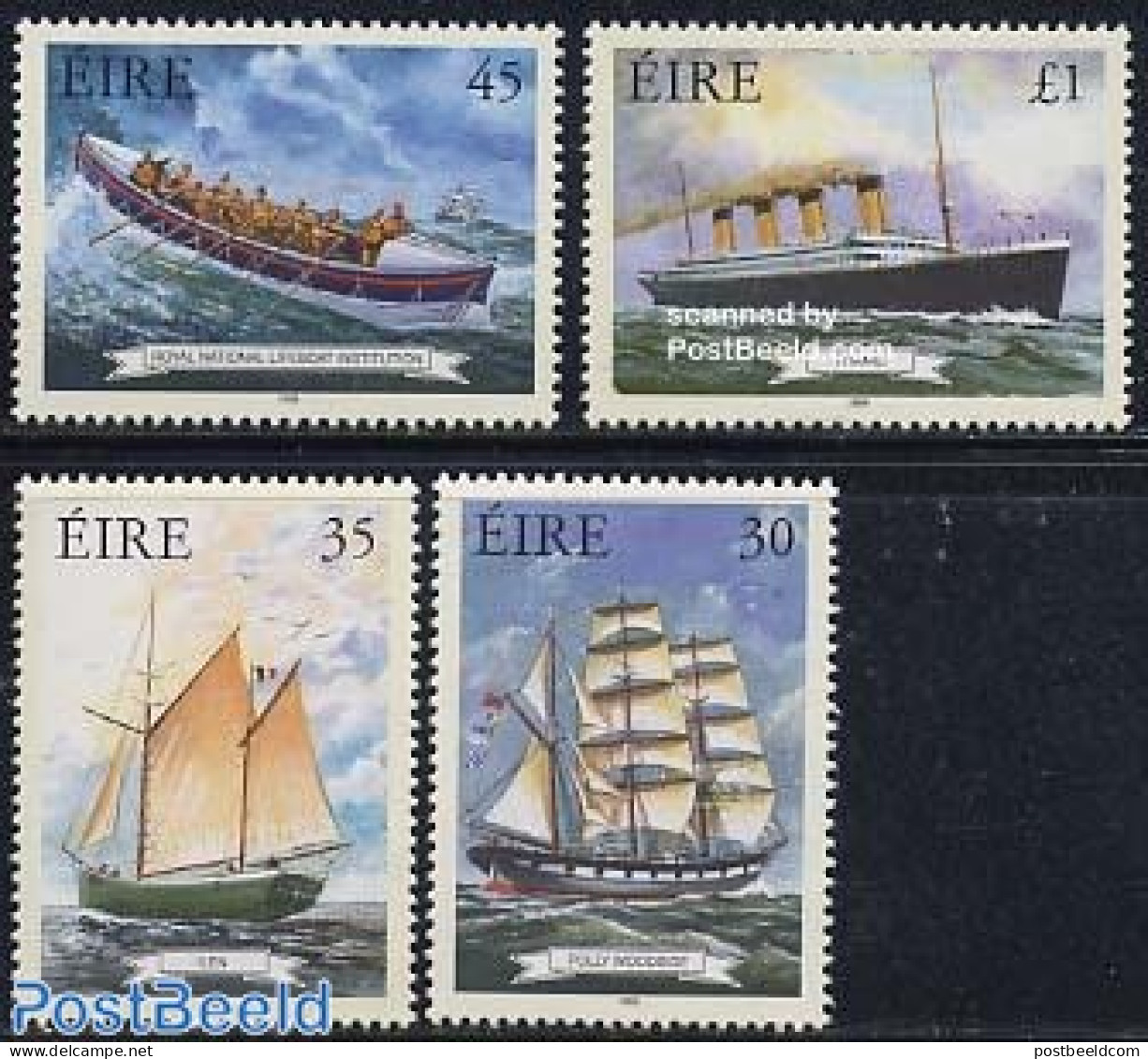 Ireland 1999 Ships 4v, Mint NH, Transport - Ships And Boats - Ongebruikt