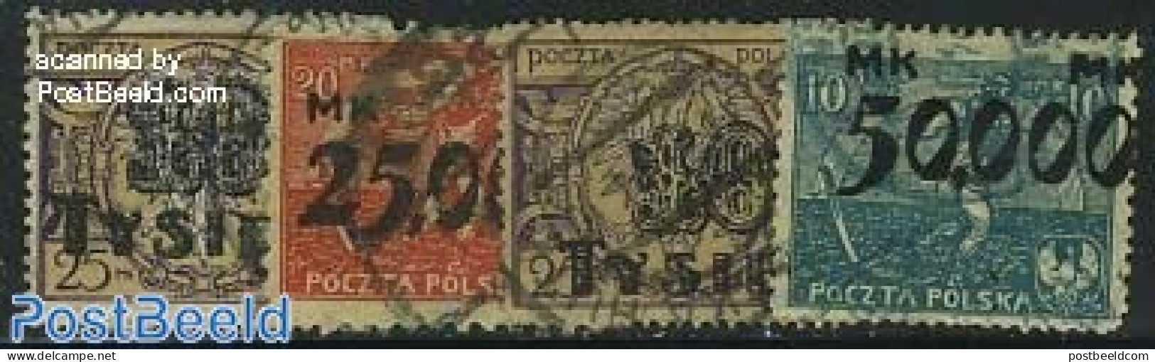 Poland 1923 Definitives 4v, Unused (hinged) - Ongebruikt