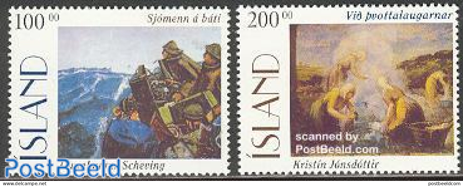 Iceland 1996 Paintings 2v, Mint NH, Art - Modern Art (1850-present) - Unused Stamps