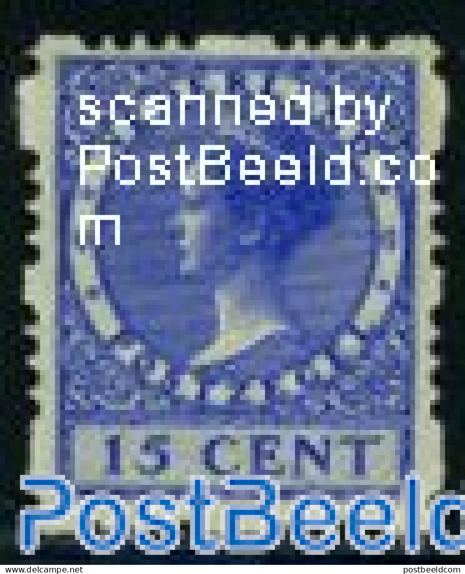 Netherlands 1928 15c, 4-side Syncoperf. Stamp Out Of Set, Mint NH - Ungebraucht