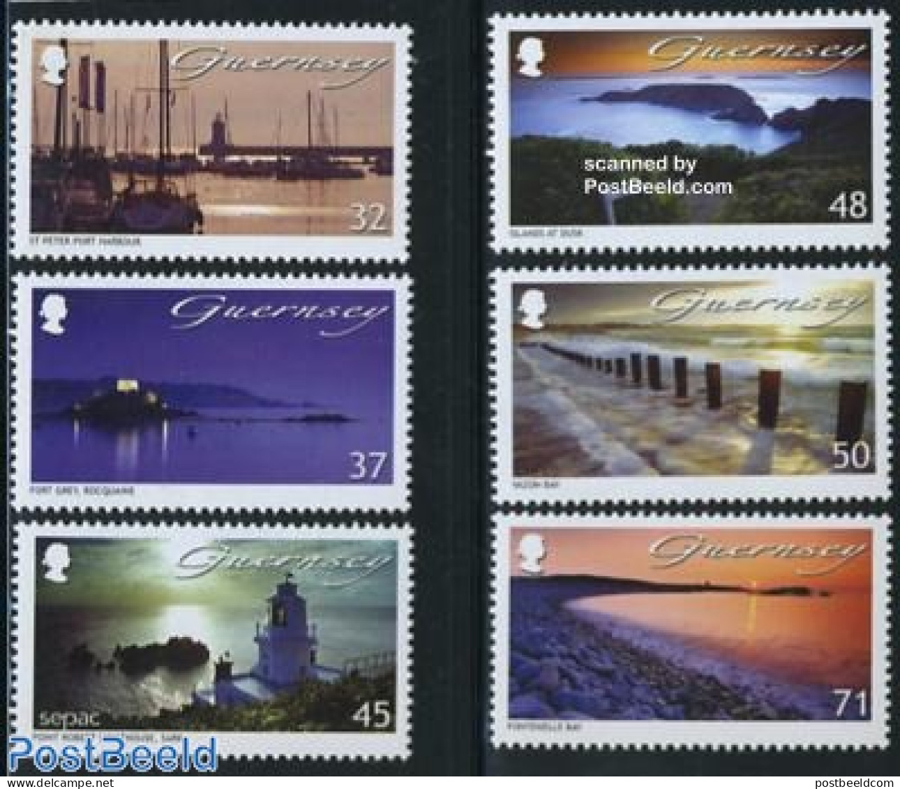Guernsey 2007 Landscapes 6v (1v SEPAC), Mint NH, History - Transport - Various - Europa Hang-on Issues - Sepac - Ships.. - Ideas Europeas