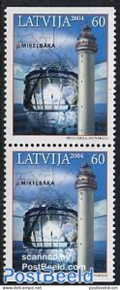 Latvia 2004 Lighthouse Booklet Pair, Mint NH, Various - Lighthouses & Safety At Sea - Maps - Lighthouses