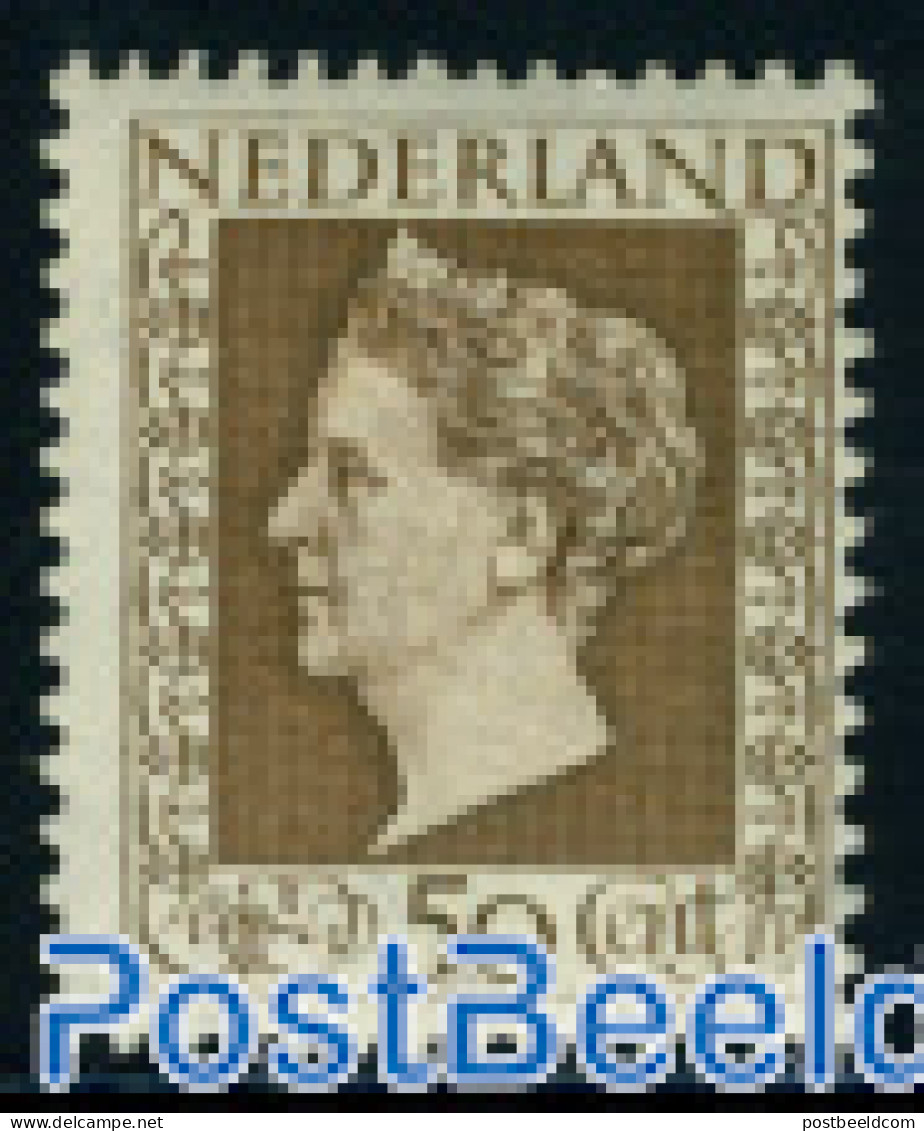 Netherlands 1948 50c Brown, Stamp Out Of Set, Mint NH - Ongebruikt