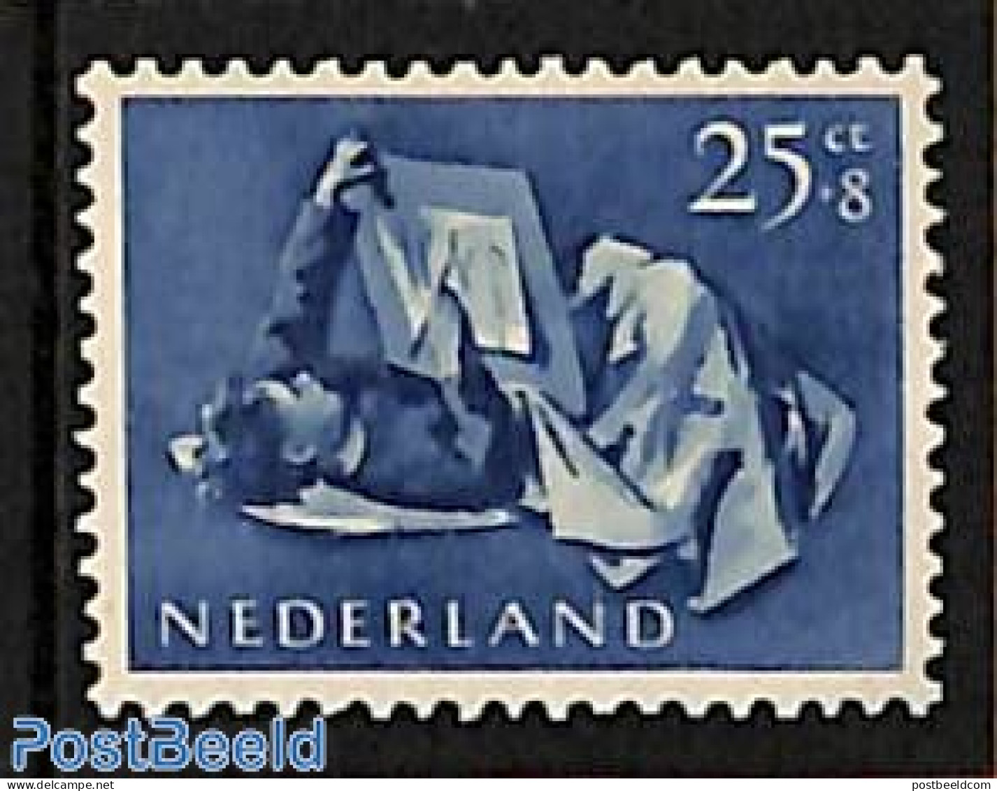 Netherlands 1954 25+8c, Stamp Out Of Set, Mint NH - Nuevos