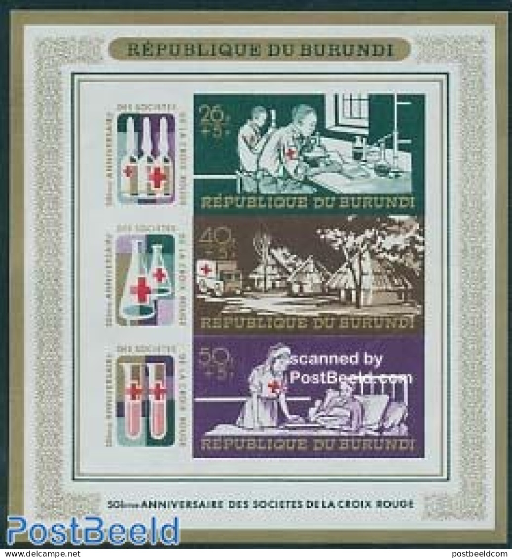 Burundi 1969 Red Cross S/s Imperforated, Mint NH, Health - Red Cross - Cruz Roja