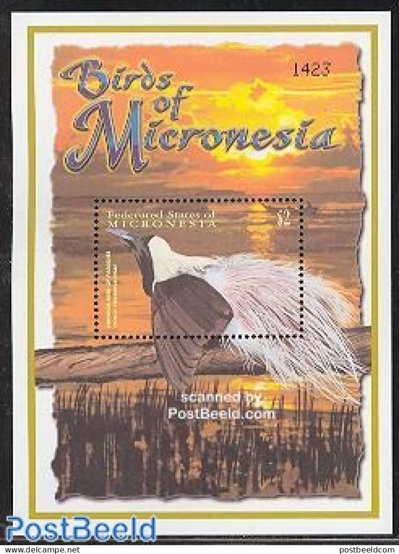 Micronesia 2001 Emperor Bird Of Paradise S/s, Mint NH, Nature - Birds - Micronesia