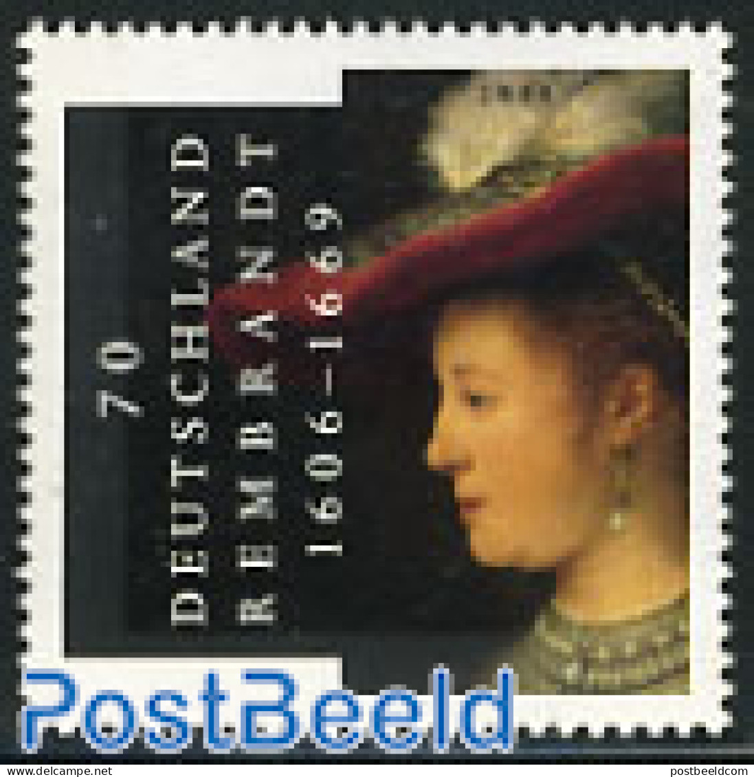 Netherlands 2006 Rembrandt 1v (Only Valid For Postage In Netherland, Mint NH, Art - Paintings - Rembrandt - Ongebruikt