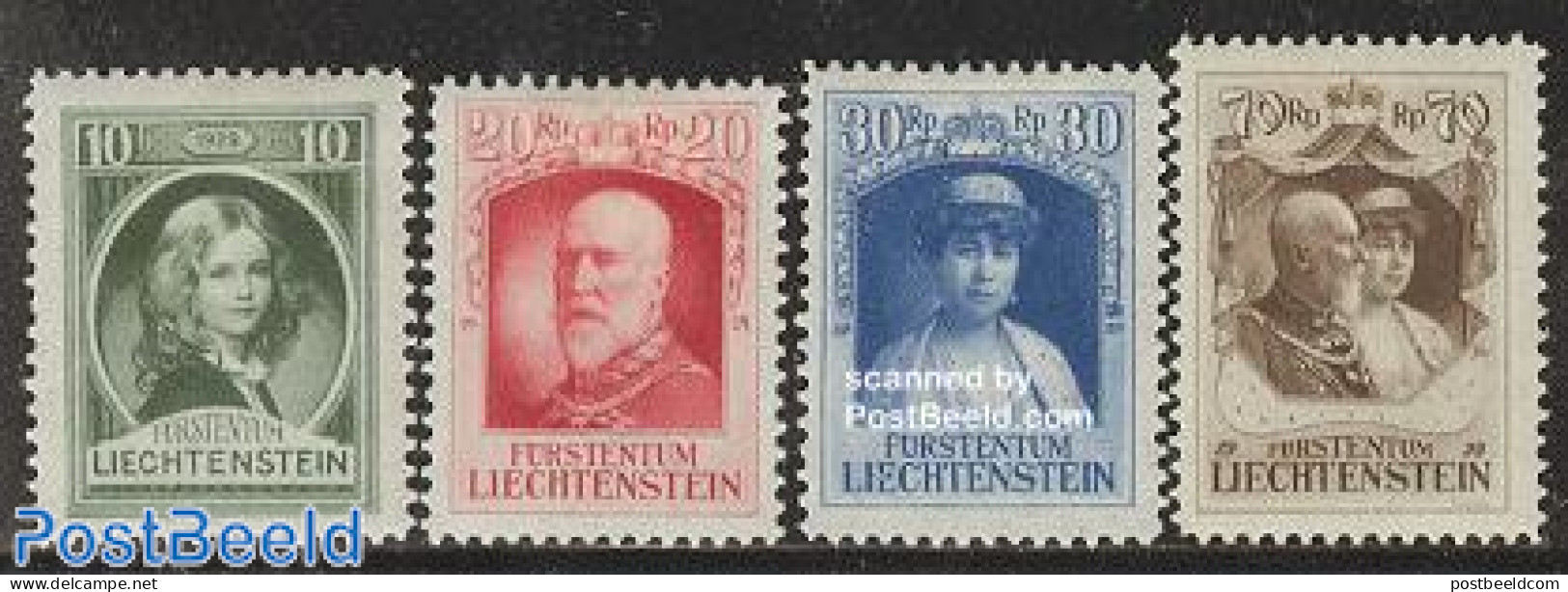 Liechtenstein 1929 Franz I 4v, Mint NH, History - Kings & Queens (Royalty) - Ungebraucht