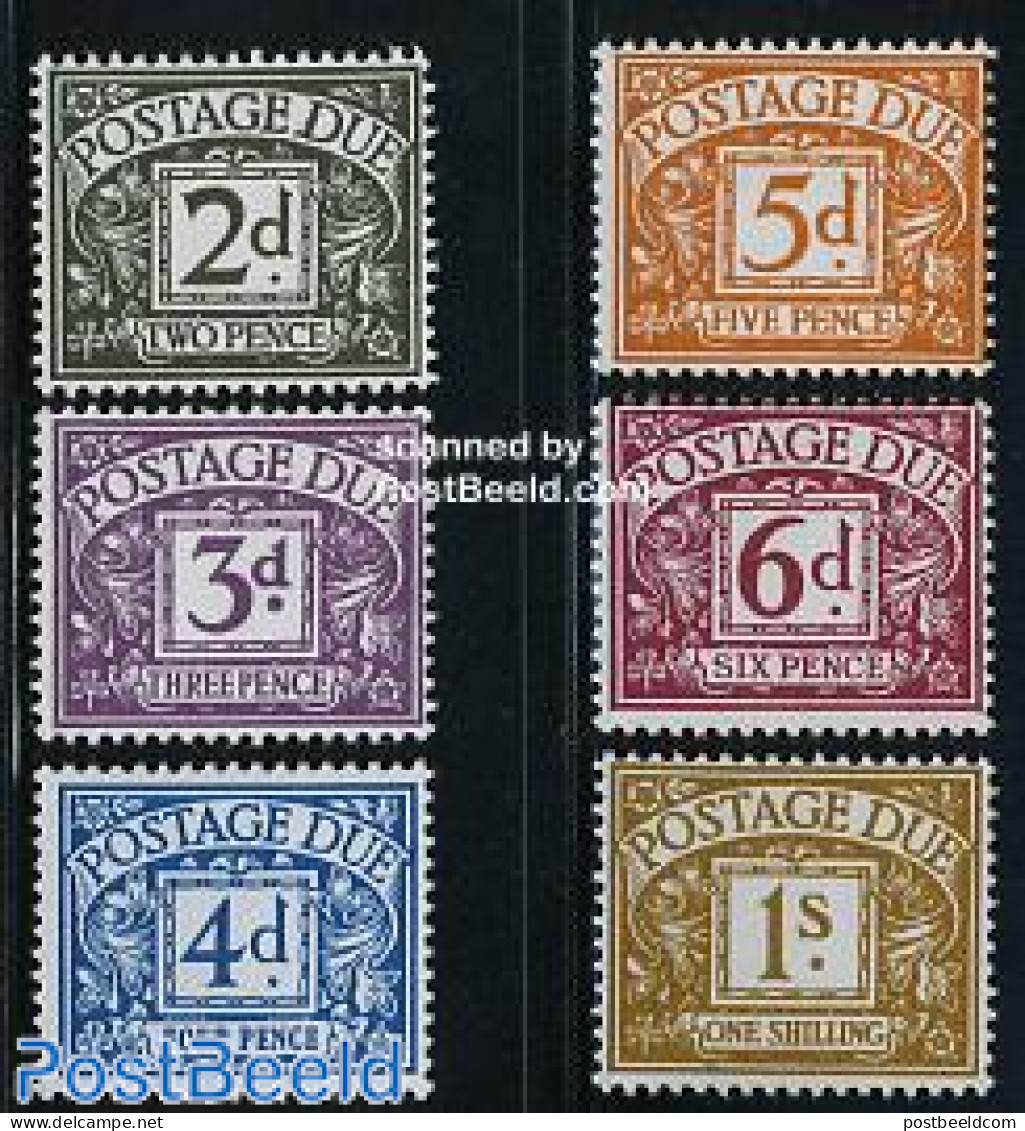 Great Britain 1968 Postage Due 6v, Mint NH - Sin Clasificación
