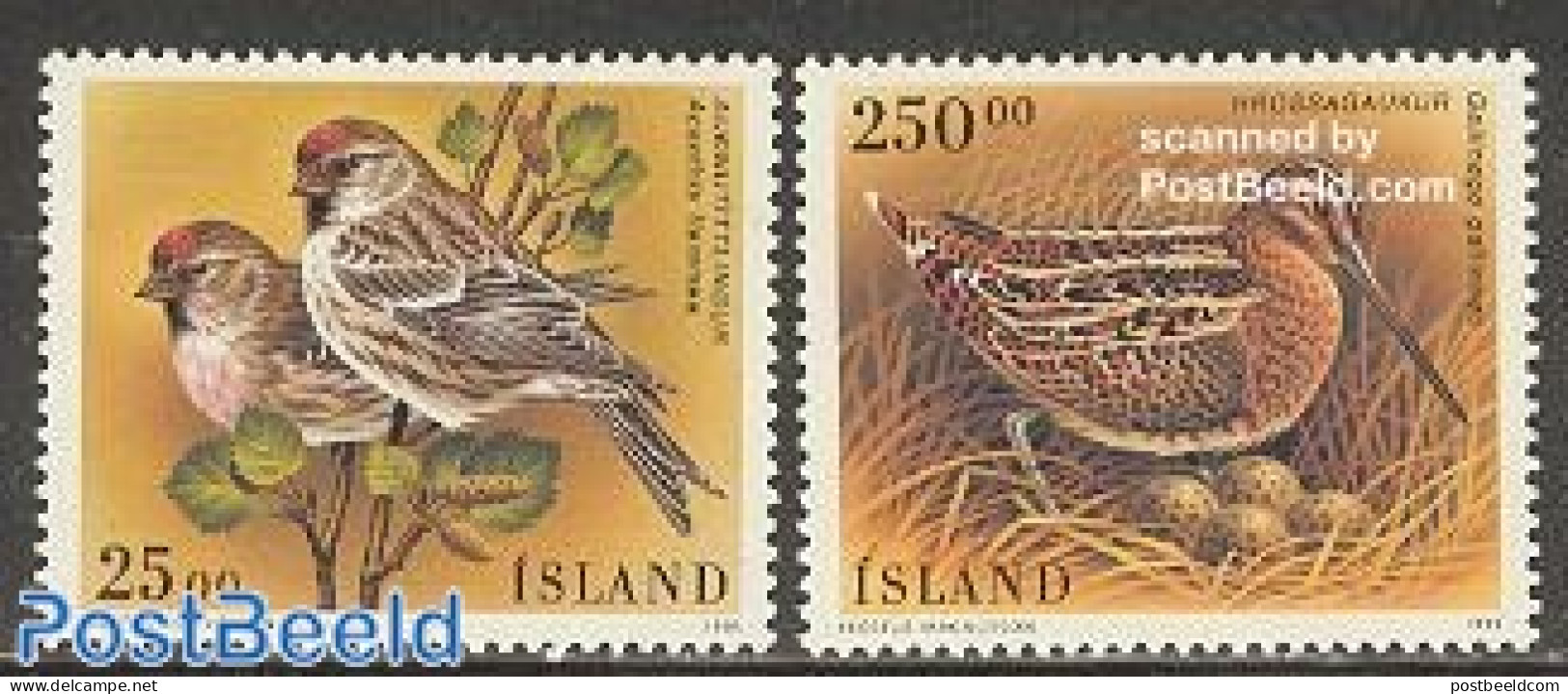 Iceland 1995 Birds 2v, Mint NH, History - Nature - Europa Hang-on Issues - Birds - Unused Stamps