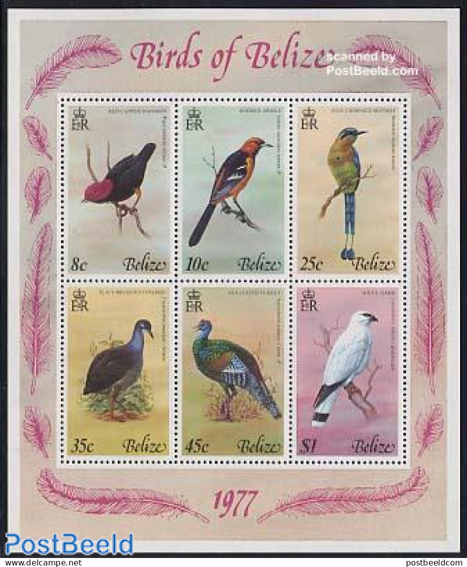 Belize/British Honduras 1977 Birds S/s, Mint NH, Nature - Birds - Honduras Britannique (...-1970)