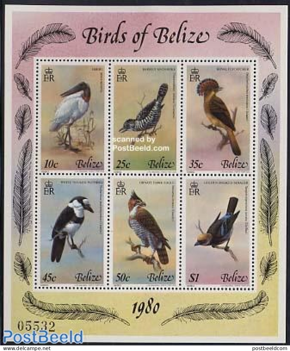 Belize/British Honduras 1980 Birds S/s, Mint NH, Nature - Birds - Honduras Británica (...-1970)