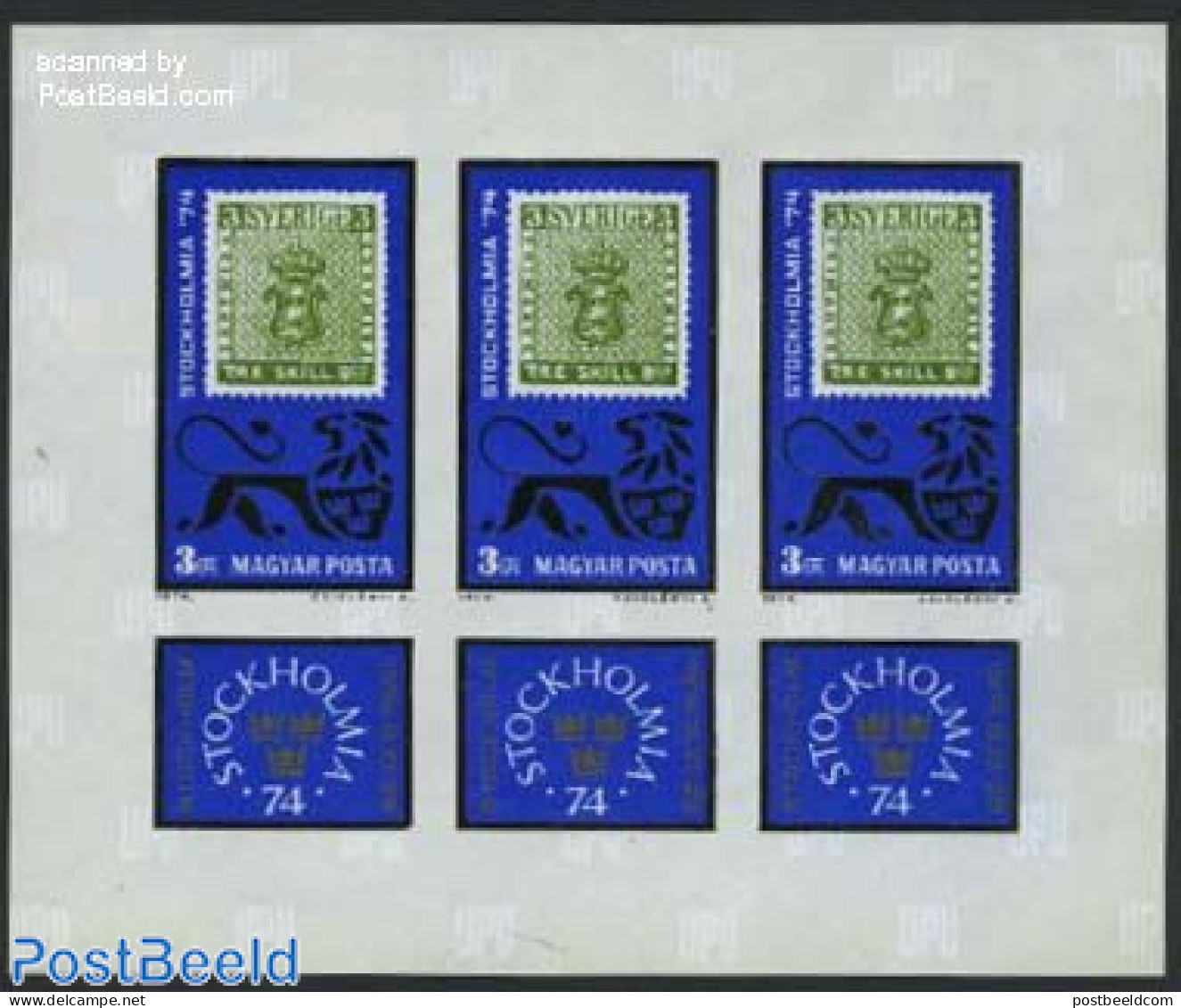 Hungary 1974 STOCKHOLMIA 74 M/s Imperforated, Mint NH, Philately - Stamps On Stamps - Unused Stamps