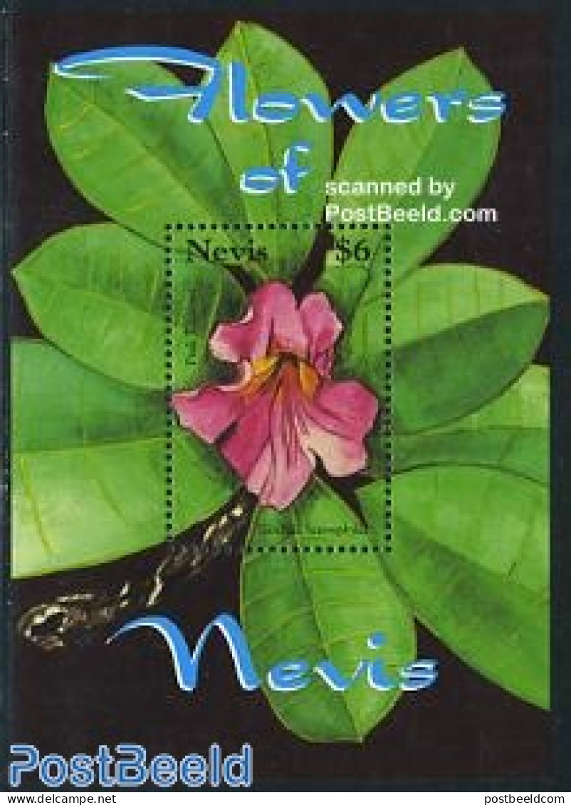 Nevis 2007 Flowers Of Nevis S/s, Mint NH, Nature - Flowers & Plants - St.Kitts Und Nevis ( 1983-...)