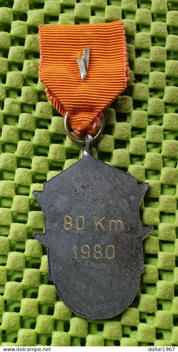 Medaile  : Sportvereniging Helmond - 80 Km 1980  . -  Original Foto  !!  Medallion  Dutch - Andere & Zonder Classificatie