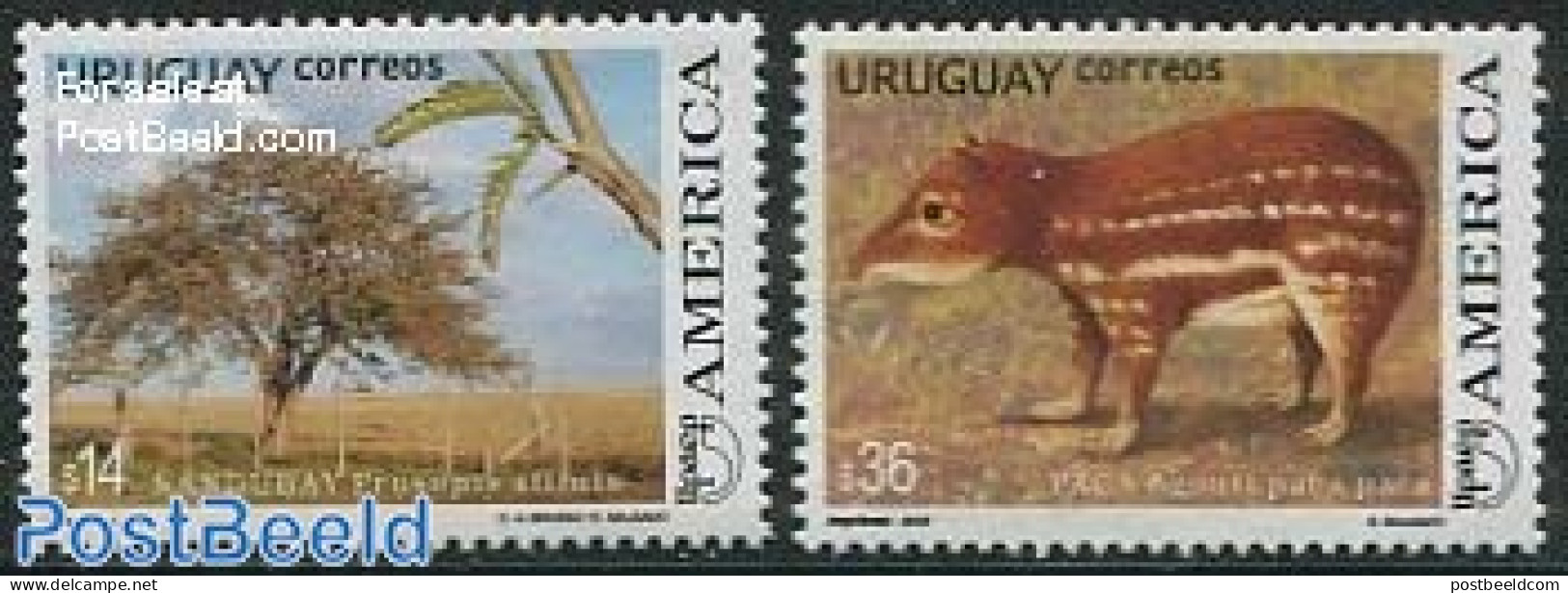 Uruguay 2003 UPAEP 2v, Mint NH, Nature - Animals (others & Mixed) - Trees & Forests - U.P.A.E. - Rotary Club