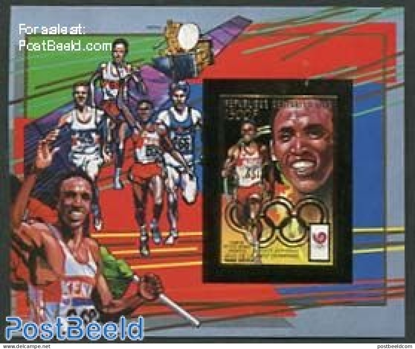 Central Africa 1989 Olympic Winners S/s, Imperforated, Mint NH, Sport - Transport - Repubblica Centroafricana