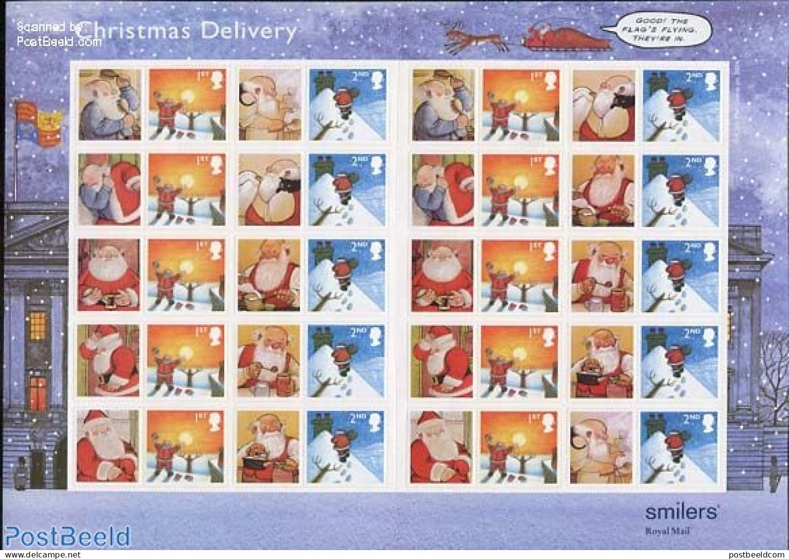 Great Britain 2004 Christmas, Label Sheet, Mint NH, Religion - Christmas - Nuovi