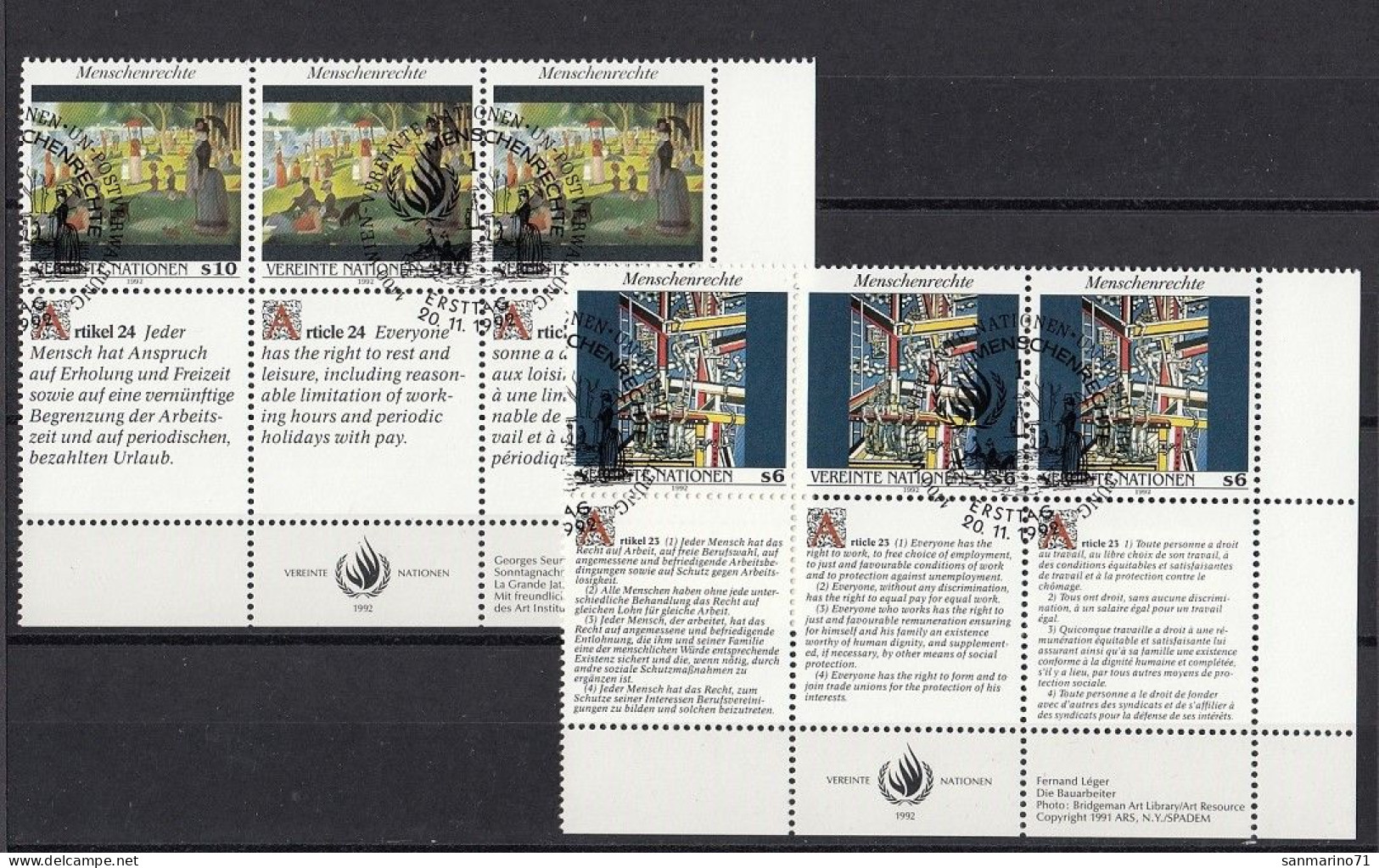 UNITED NATIONS Vienna 139-140,used - Used Stamps