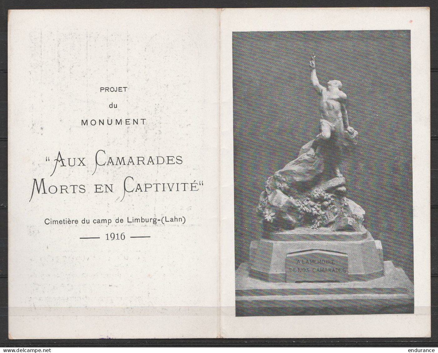 Rare Carte De Prisonnier (Kriegsgefangenensendung) En 2 Volets Avec Photo Du Camp De GIESSEN (Allemagne) Pour ROUBAIX -  - WW I