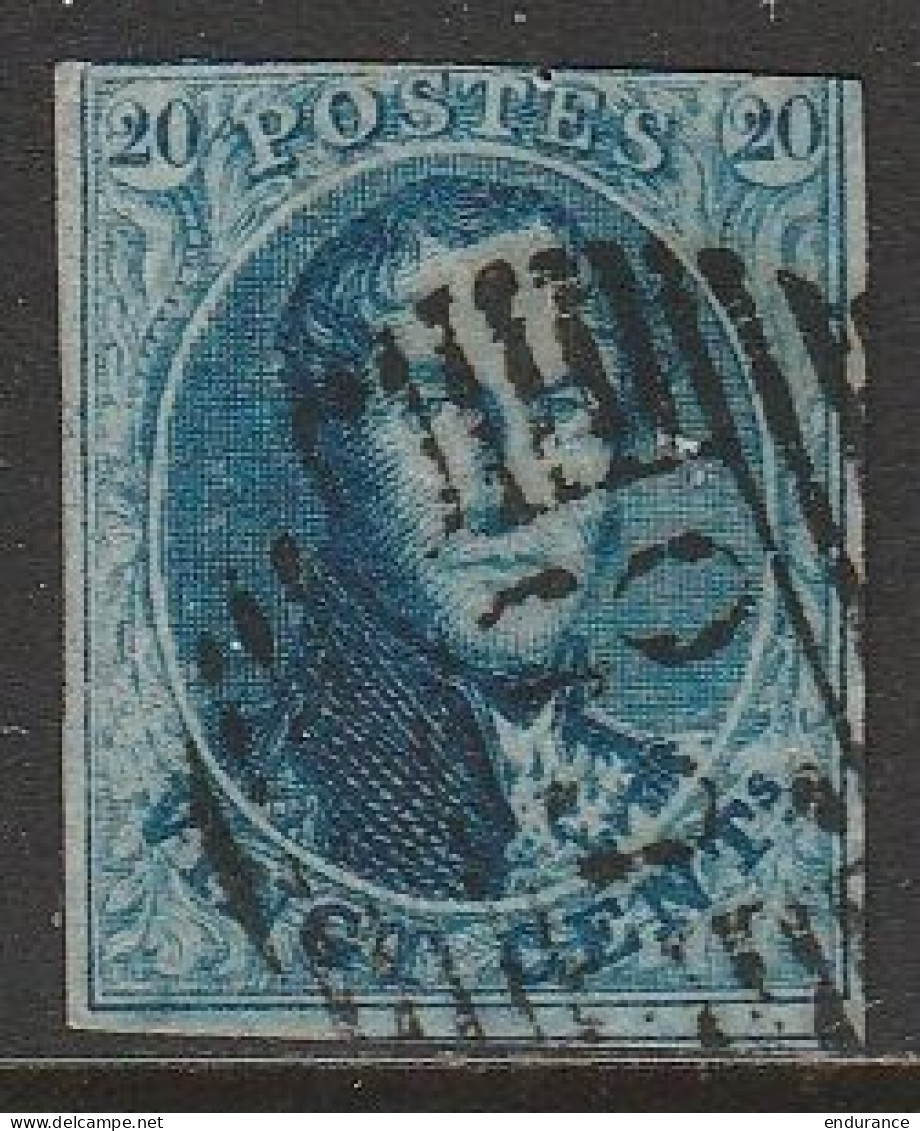 Belgique - N°11 Obl. P85 NAMUR - Touché Mais 1 Voisin - 1858-1862 Medallones (9/12)